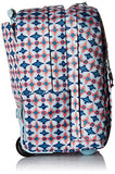 Vera Bradley Lighten Up Large Rolling Backpack, Polyester, Water Geo