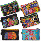 Laurel Burch Dog Tales Cosmetic Bag (Turquoise)