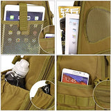 Tactical Military Sling Chest Pack Bag Molle Daypack Laptop Backpack Large Crossbody Shoulder Bag