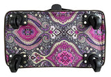 Trendy Flyer Computer/Laptop Rolling Bag 4 Wheel Case Taj Fuchsia