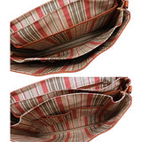 Floto Cortona Roller Buckle Briefcase Messenger Bag in Brown Tempesti Leather