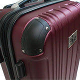 Chariot Monet 3-Piece Hardside Expandable Lightweight Spinner Luggage Set, Black