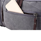 ABage Large Duffle Bag Canvas Travel Overnight Gym Weekend Tote Luggage Duffel Bags, Black