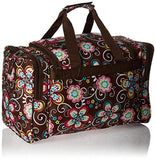 World Traveler Women'S Value Series 19-Inch Carry Duffel Bag, Brown Daisy, One Size