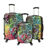 Chariot 3 Piece Hardside Lightweight 8Wd Spinner Luggage Set, Safari, One Size