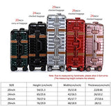 Unitravel Vintage Suitcase Hardshell Rolling Luggage Spinner Trolley Case With Tsa Lock