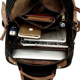 OCT17 Men Chest Shoulder Sling Backpack Cross body Canvas Messenger Outdoor Travel Daypack