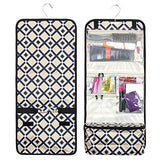 Zodaca Travel Cosmetic Bag, Khaki/Black Times Square