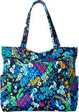 Vera Bradley Women'S Pleated Tote Midnight Blues One Size