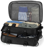 High Sierra 57018-1041 At7 Rolling Upright Duffel Bag, Black, 22-Inch