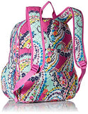 Vera Bradley Iconic Campus Backpack, Signature Cotton, Wildflower Paisley