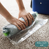 Acrodo Space Saver Packing Bags For Travel - 10-Pack Rolling Compression Bags For Clothing