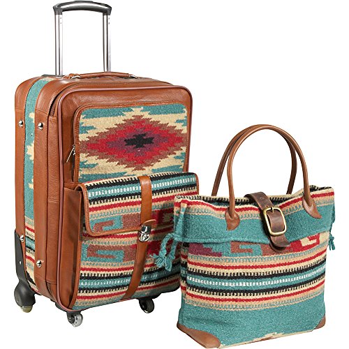 Amerileather 2-Piece Leather Luggage Set Suitcase, Two Piece