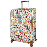 Lily Bloom Luggage Large Expandable Design Pattern Suitcase With Spinner Wheels For Woman (Aquarium Life, 28in) | Suitcases
