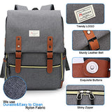 Modoker Vintage Laptop Backpack for Women Men,School College Backpack with USB Charging Port