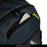 adidas Excel 6 Backpack, Two Tone Black/Semi Solar Slime Green, One Size