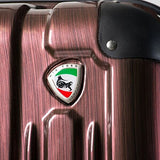 Mia Toro Italy Lustro Hardside 28 Inch Spinner Luggage - Burgundy