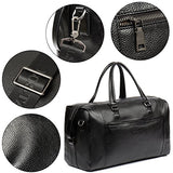 BOSTANTEN Genuine Leather Duffel Travel Weekender Overnight Bag Gym Sports Tote Duffle Bags for Men