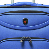 Travelers Club Luggage Marina 3-Piece Expandable Softside Spinner Value Set, Blue