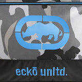 Ecko Unltd. Men's United 32" Large Rolling Duffel Bag, Grey Camo/Blue, One Size