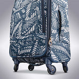 American Tourister Belle Voyage Spinner 21 Carry-On Luggage, Floral Indigo Sand