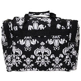 World Traveler Damask Ll 22-Inch Travel Duffle Bag, Black White Damask Ii
