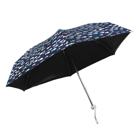 Fakeface-S Compact Sun Protection Anti-UV Umbrella Lightweight Folding Sun Umbrella Parasol