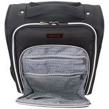 Kenneth Cole Reaction Lincoln Square 1680D Polyester 2-Wheel Underseater Carry-On, Black