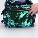 Women Teen Girls Bling Sequins Backpack Purse Drawstring Shoulder Bag Casual School Bag Travel
