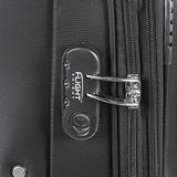 Flight Knight Lightweight 8 Wheel 840D Soft Case Suitcases Maximum Size For Emirates - Large Black FK0034_L