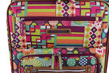 Lily Bloom Luggage 24" Expandable Design Pattern Suitcase With Spinner Wheels For Woman (24In,