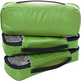 eBags Slim Packing Cubes for Travel - Organizers - 3pc Set - (Grasshopper)
