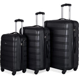 Merax Travelhouse Luggage Set 3 Piece Expandable Lightweight Spinner Suitcase
