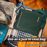 Gonex 100L Foldable Travel Duffel Bag for Luggage Gym Sports, Lightweight Travel Bag with Big Capacity, Water Repellent (Dark green)