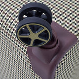 London Fog Softside 20" Spinner, Olive Houndstooth