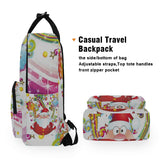 Backpack Happy Christmas Santa Claus Laptop Bag 14 Inch Lightweight for Men/Women