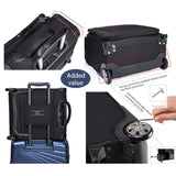 VERAGE Wheeled Underseat Carry-on Rolling business Suitcase with USB port,16.5 Inch Softside Airline Approved Luggage