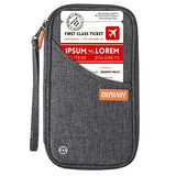 Dew Travel Wallet Rfid Blocking Waterproof Document Organizer Credit Card Clutch Bag, Family