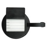 Graphics & More I Love Heart Wine Round Leather Luggage Id Tag Suitcase Carry-on, Black
