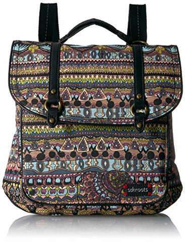 Sakroots Women's Artist Circle Convertible Backpack, Taupe One World