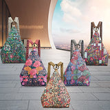 Black Butterfly Women'S National Wind New Canvas Bag Shoulder Bag Backpack (Small) , A