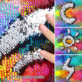 MHJY Sequin Bag Unciorn Drawstring Bag Mermaid Backpack Sparkly Gym Dance Bag Reversible Flip Sequin Bling Backpack for Hiking Beach Travel Bags