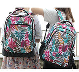 Women Trolley Backpack Computer Bag Rolling Business Bag Schoolbag Luggage