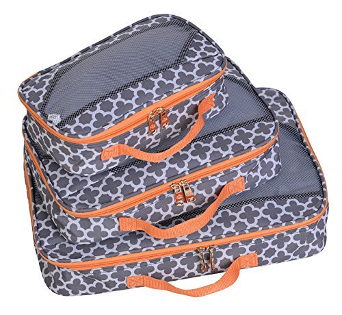 Jenni Chan Aria Broadway Packing Cube 3-Piece Set (Grey)