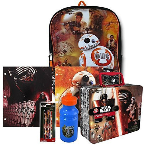 Star Wars Backpack, Lunch Box and School Supplies (Star Wars Back To School Set)
