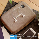 NaSaDen Hardshell Travel Storage Case Nintendo Switch Storage Case Hard Portable Travel Carry Case Shell Pouch for Hard Storage Case, Nintendo Switch Case Game Console & Accessories [Coffee Brown]