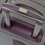 London Fog Softside 20" Spinner, Olive Houndstooth