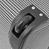 London Fog Cambridge Ultra-Lightweight 15inch 2-Wheel Under The Seat Bag, Black/White Houndstooth