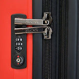 Mia Toro Polipropilene Hardside Spinner 3 Piece Set, Orange, One Size