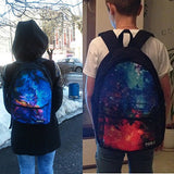 Doginthehole 3D Funny Denim Printing Cats School Canvas Backpacks For Girls